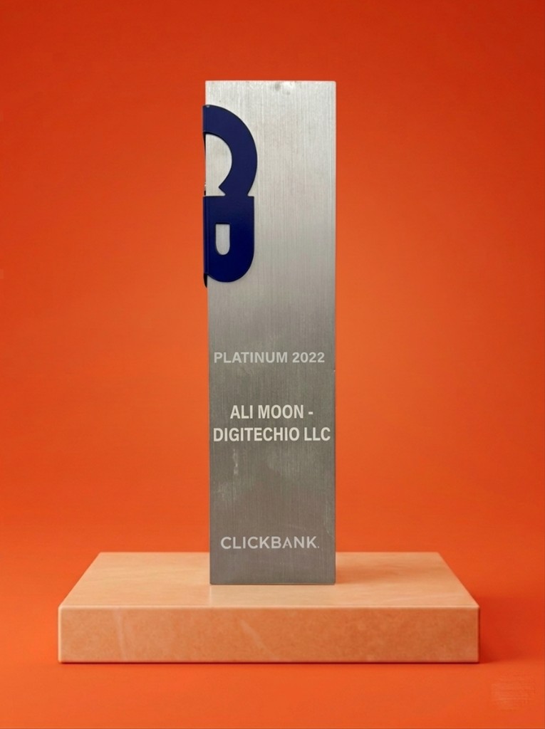 ClickBank Platinum 2022 — Ali Moon, DigiTechIO LLC